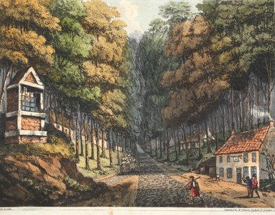 Eingang zum Wald von Soigne, wo sich die beiden Straßen von Brüssel treffen von James Rouse